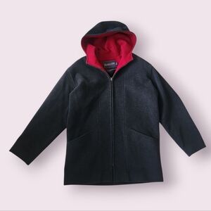 Pendleton | Hooded Wool Cashmere Blend‎ Coat Gray Full Zip Size 6 Women's